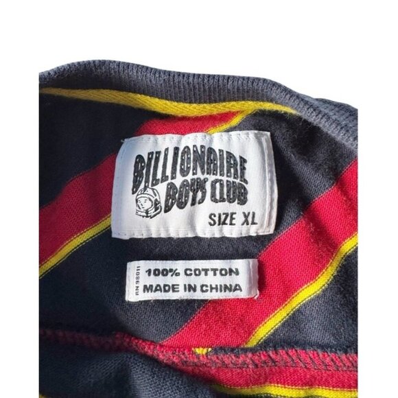 Billionaire Boys Club BBC Men's Sz XL Red Blue Yellow Striped Odyssee L/S Shirt - Picture 4 of 9